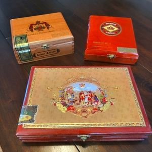 3 Cigar boxes
